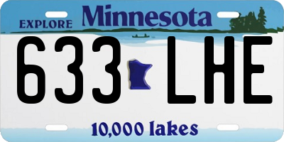 MN license plate 633LHE