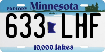 MN license plate 633LHF