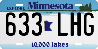 MN license plate 633LHG