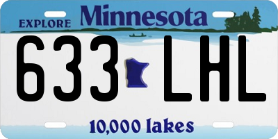 MN license plate 633LHL