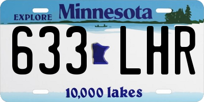 MN license plate 633LHR