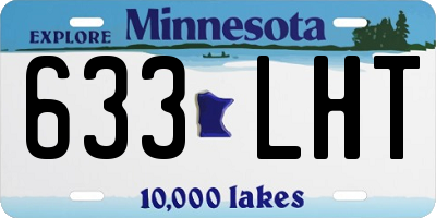 MN license plate 633LHT