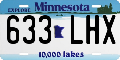 MN license plate 633LHX