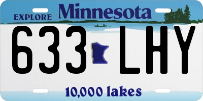 MN license plate 633LHY