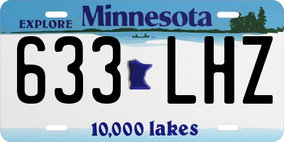 MN license plate 633LHZ