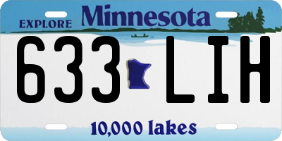 MN license plate 633LIH
