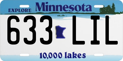MN license plate 633LIL