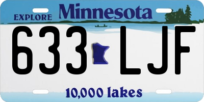 MN license plate 633LJF