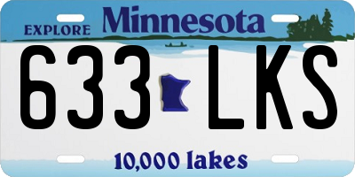 MN license plate 633LKS