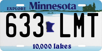 MN license plate 633LMT