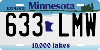 MN license plate 633LMW