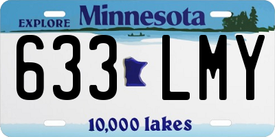 MN license plate 633LMY