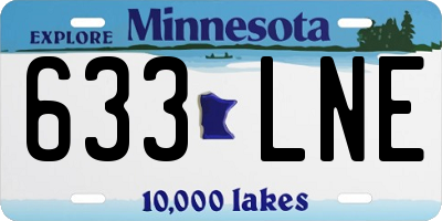 MN license plate 633LNE