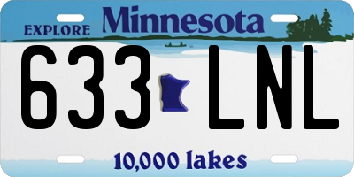 MN license plate 633LNL