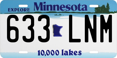 MN license plate 633LNM