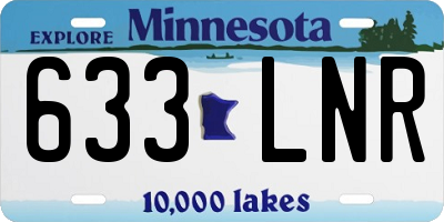 MN license plate 633LNR