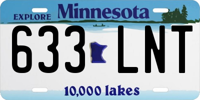MN license plate 633LNT