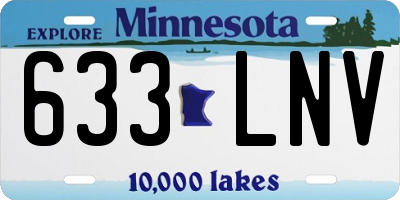 MN license plate 633LNV