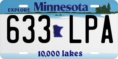 MN license plate 633LPA