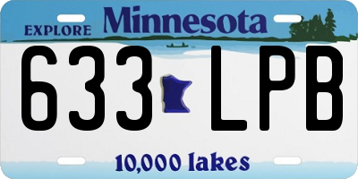 MN license plate 633LPB