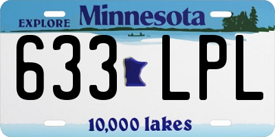 MN license plate 633LPL