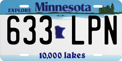 MN license plate 633LPN