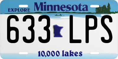 MN license plate 633LPS