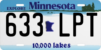 MN license plate 633LPT
