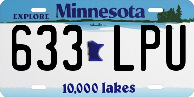 MN license plate 633LPU