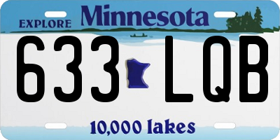 MN license plate 633LQB