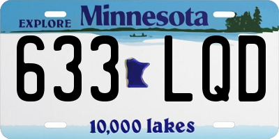 MN license plate 633LQD