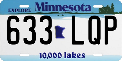 MN license plate 633LQP