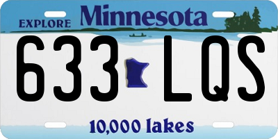 MN license plate 633LQS