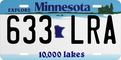 MN license plate 633LRA