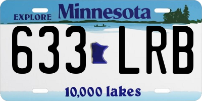 MN license plate 633LRB