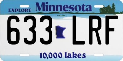 MN license plate 633LRF