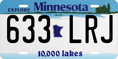 MN license plate 633LRJ