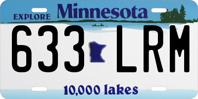MN license plate 633LRM