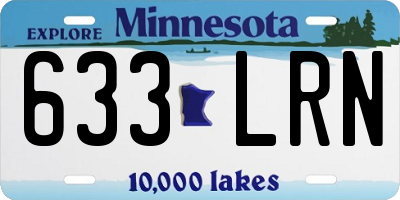 MN license plate 633LRN