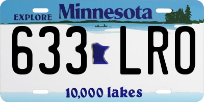 MN license plate 633LRO