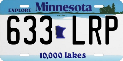 MN license plate 633LRP
