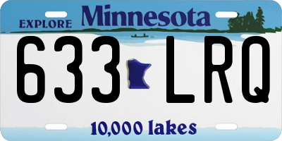MN license plate 633LRQ