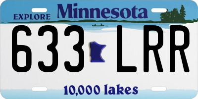 MN license plate 633LRR