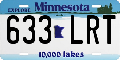 MN license plate 633LRT