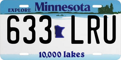 MN license plate 633LRU