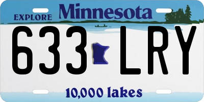 MN license plate 633LRY