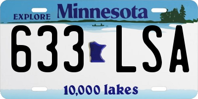 MN license plate 633LSA