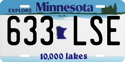 MN license plate 633LSE