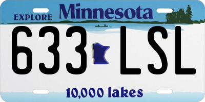 MN license plate 633LSL