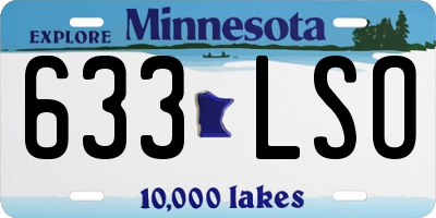 MN license plate 633LSO
